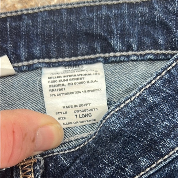 Cruel Girl Blue Straight Leg Jeans Timeless Denim - Picture 3 of 13